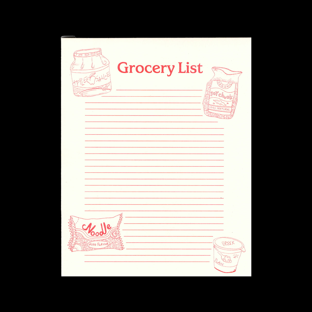 Squelch Grocery List Pad